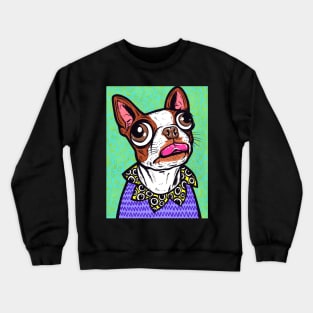 Brown Boston Terrier Crewneck Sweatshirt